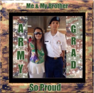 Me & my brother at his boot camp graduation